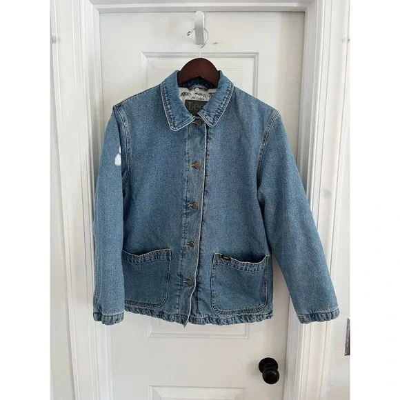 Lee Womens Denim Chore Jacket Quilted Lining - Picture 1 of 8